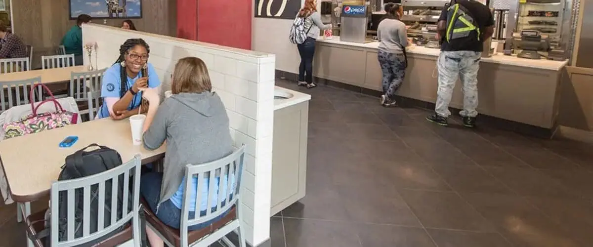 Interior view of Chick-fil-A